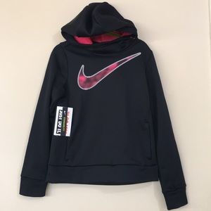 ♦️NWT Nike Therma Hoodie swoosh logo pink